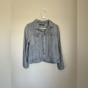 Grey button up jacket